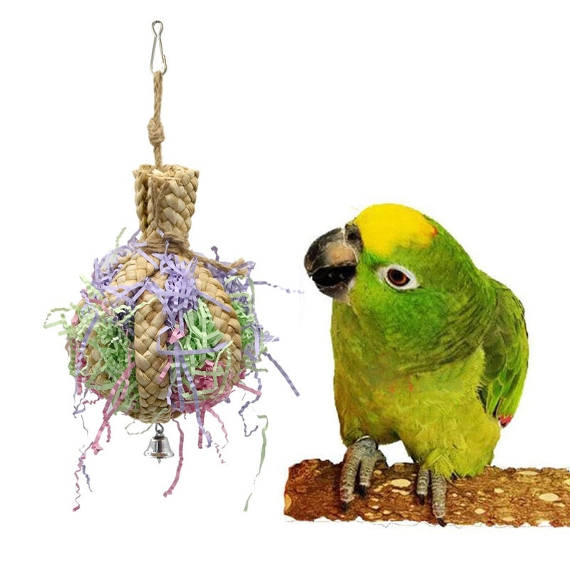 Bird Straw Rope Toy