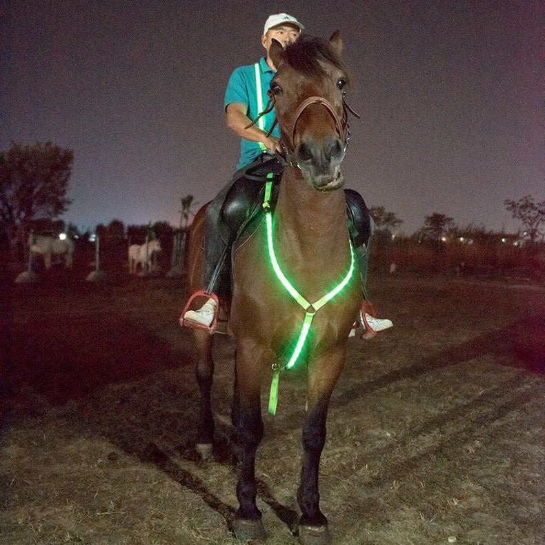 LED Light Horse Chest Strap