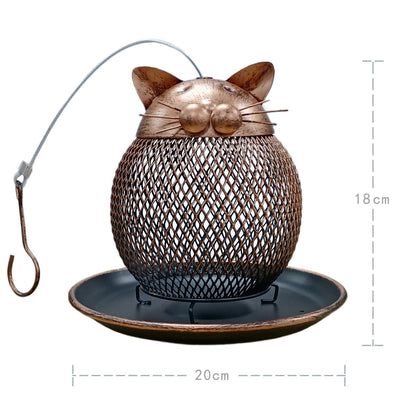 Cat Shaped Bird Feeder