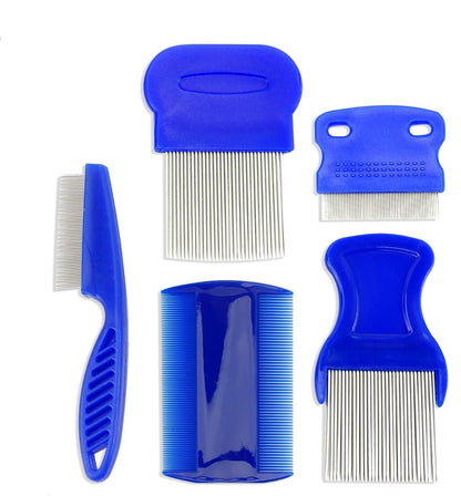 Stainless Steel Flea Comb 4-piece Set