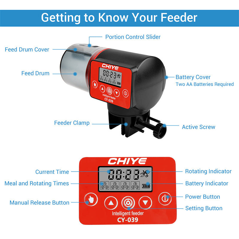 Intelligent Timing Automatic Fish Feeder