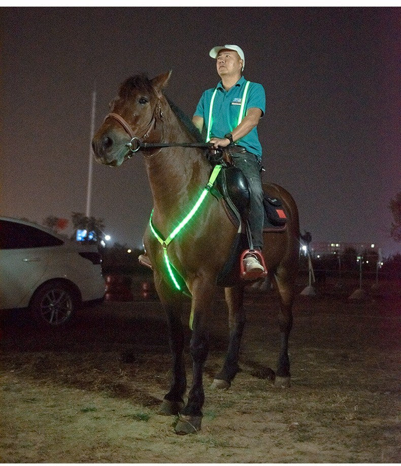 LED Light Horse Chest Strap