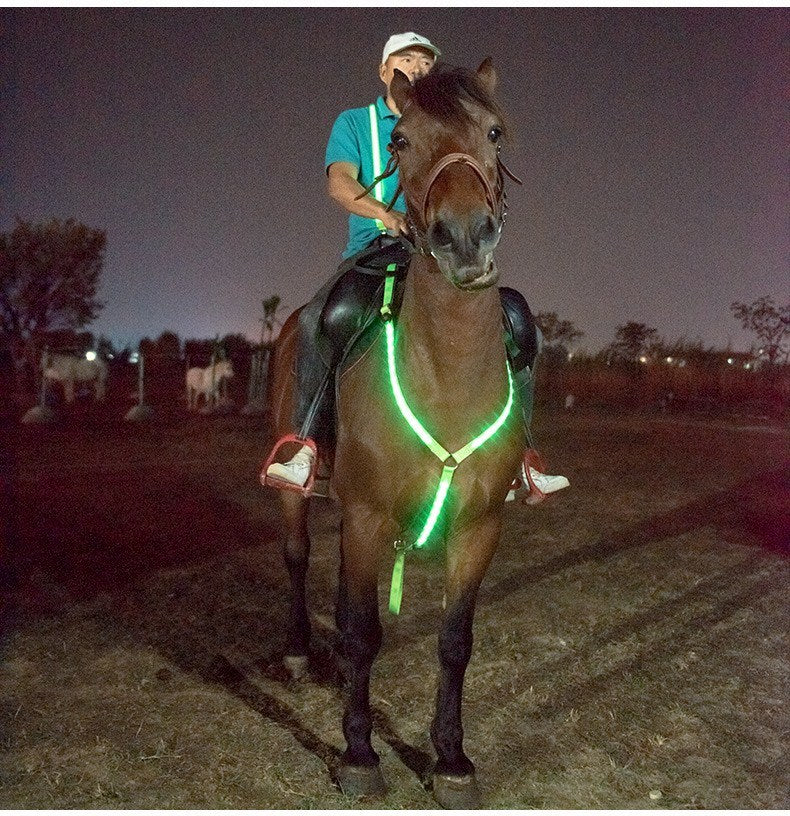 LED Light Horse Chest Strap