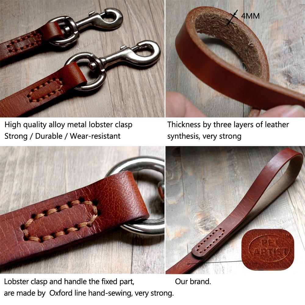 Dog Cowhide Leash 