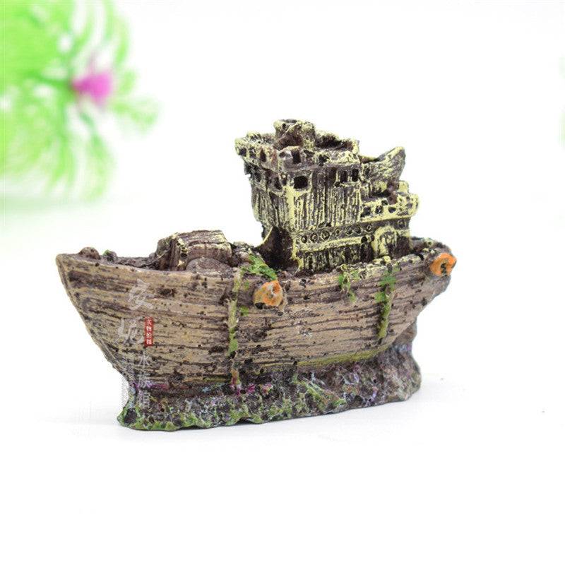 Aquarium Ship Decoration