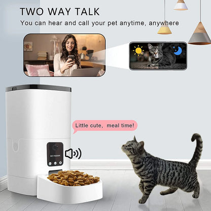 Automatic 6L Pet Feeder for Cats and Dog