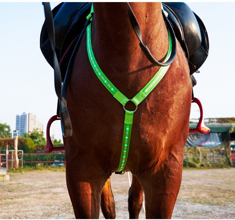 LED Light Horse Chest Strap