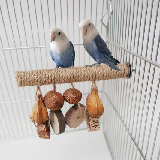 Bird Stand Rod Rope Toy