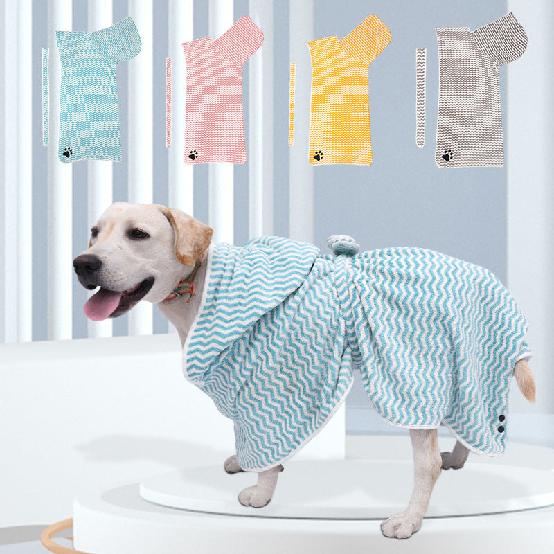 Pet Microfiber Bathrobe Towel