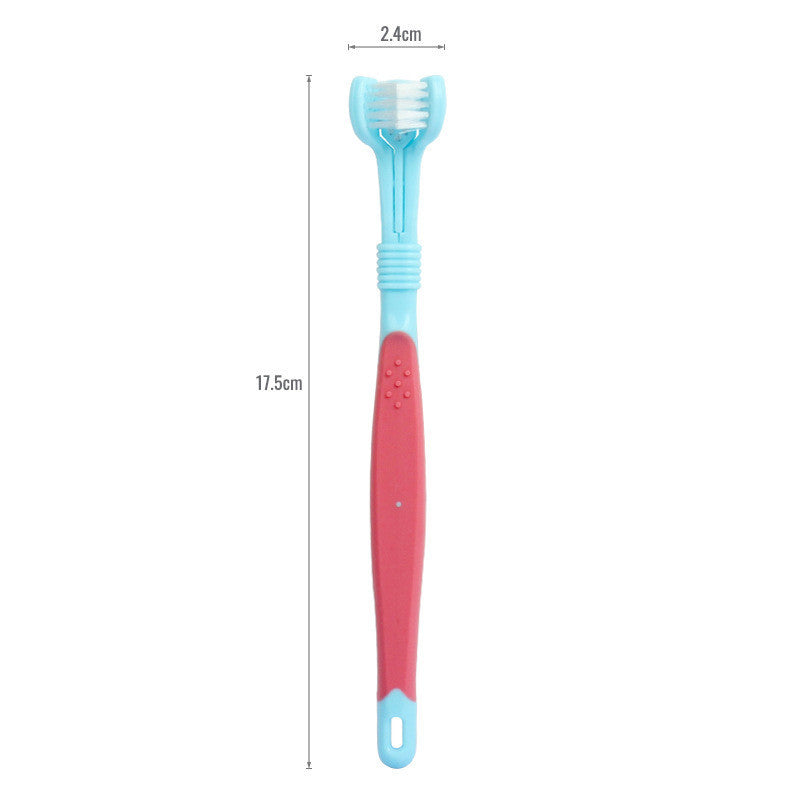 Pet Three-head Toothbrush