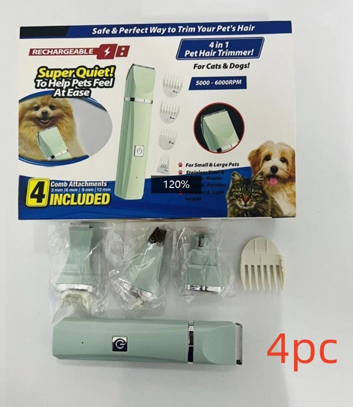 Pet Four-in-one Mute Rechargeable Shaver