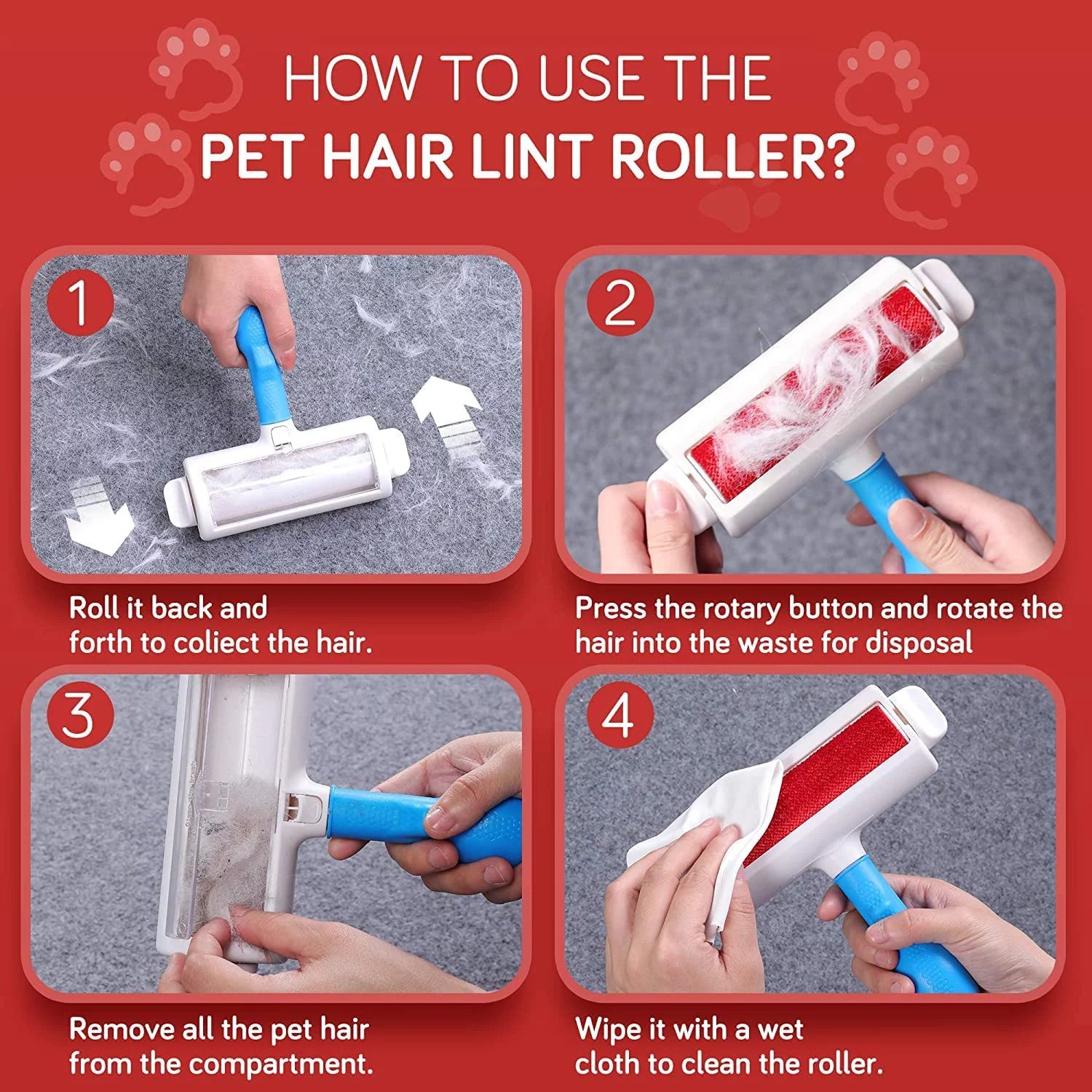  Reusable Cat & Dog Hair Remover