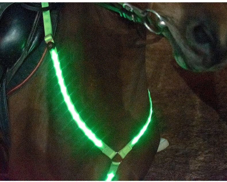 LED Light Horse Chest Strap