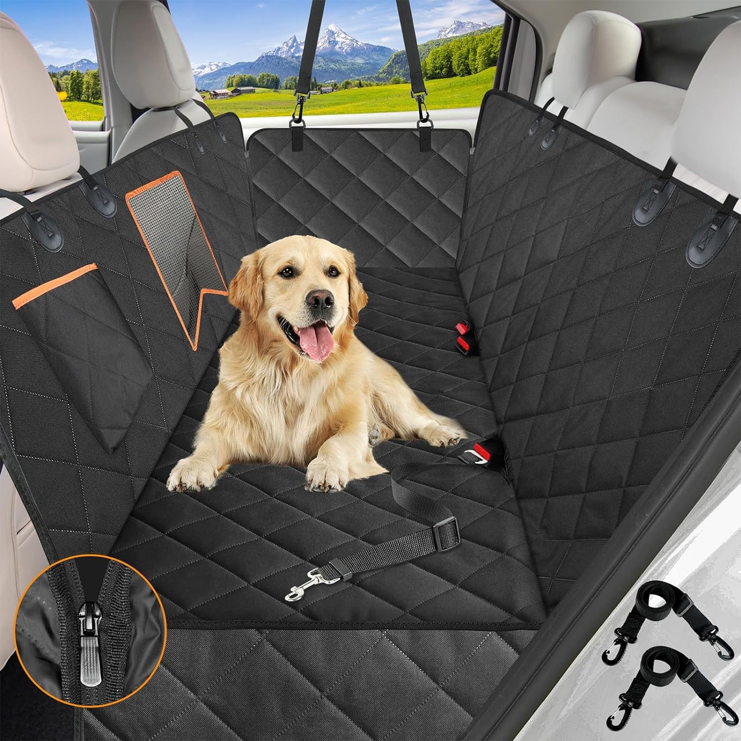 Dog Car Seat Cover for Back Seat