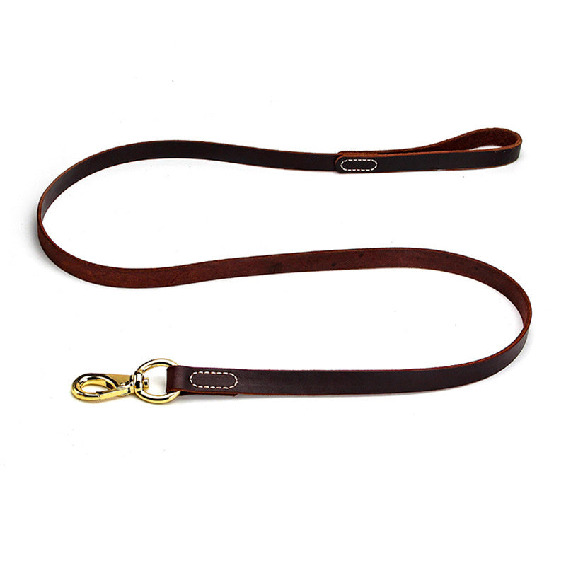 Dog Cowhide Leash 