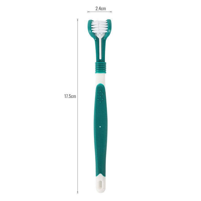 Pet Three-head Toothbrush