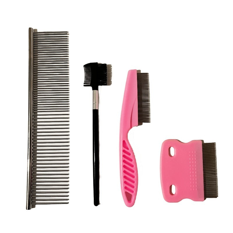 Stainless Steel Flea Comb 4-piece Set