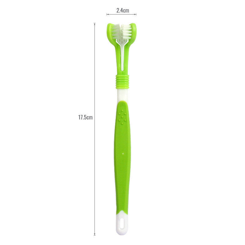 Pet Three-head Toothbrush