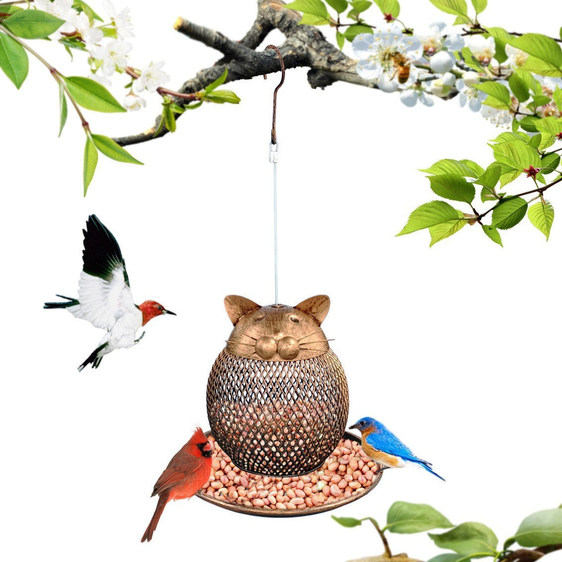 Cat Shaped Bird Feeder