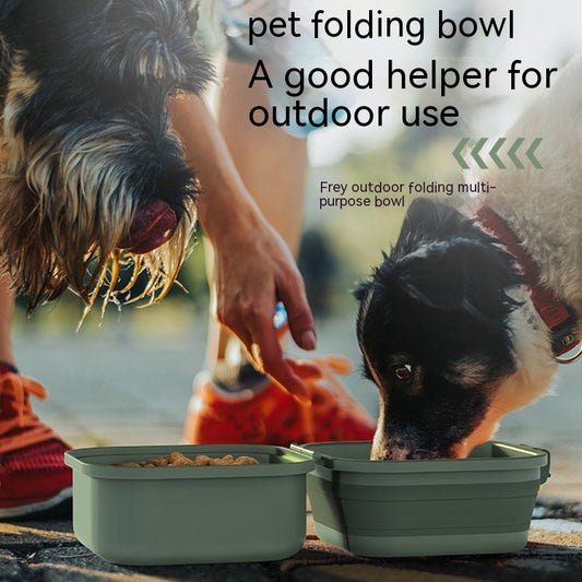 Dog Outdoor Folding Bowl