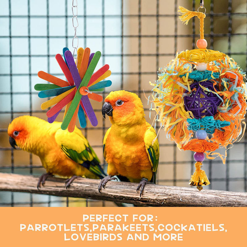 5PCs Parrot Gnawing Toy Cotton