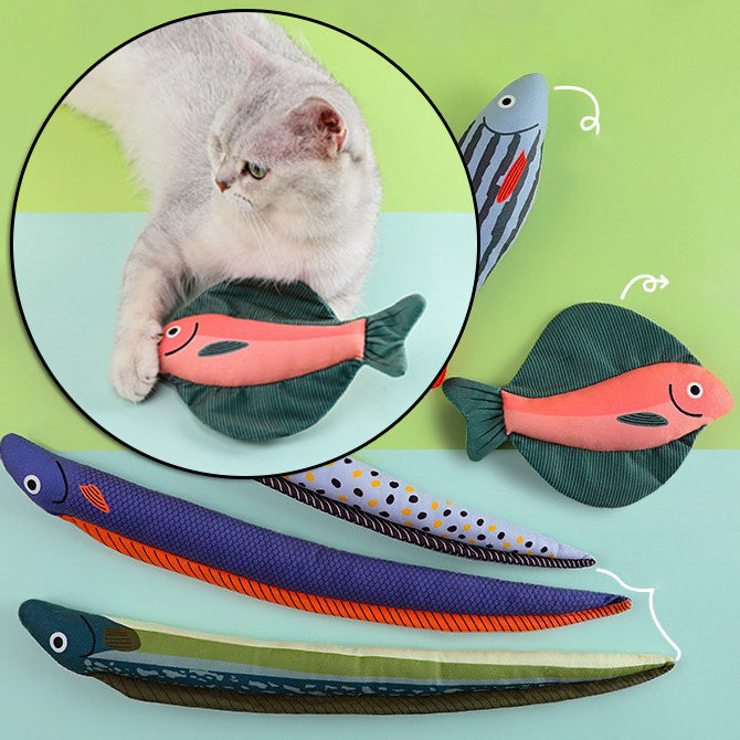 Cat Mint Fish Toy