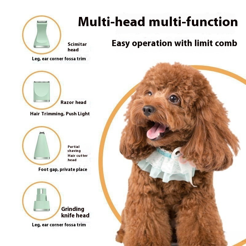 Pet Four-in-one Mute Rechargeable Shaver