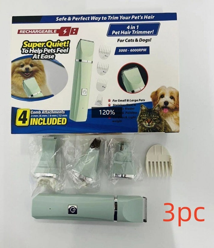 Pet Four-in-one Mute Rechargeable Shaver