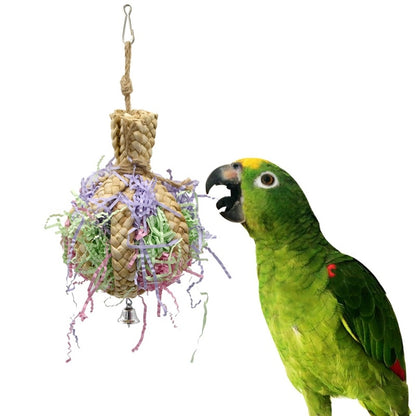 Bird Straw Rope Toy