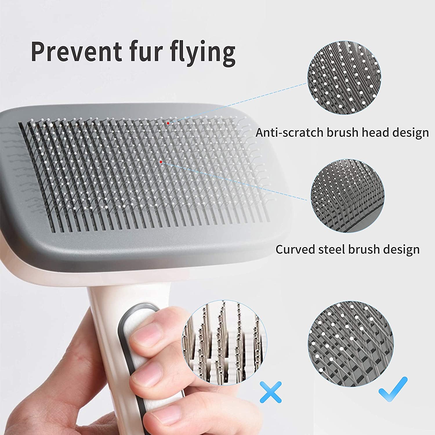 Self Cleaning Slicker Brush for Dogs