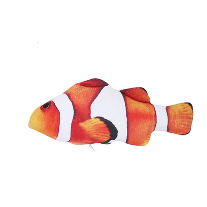 Cat Plush Fish Toy 